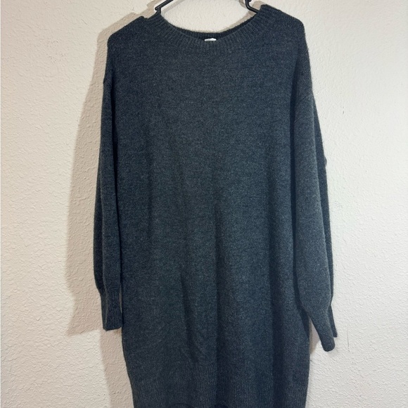 Women's Gray Sweater Dress - Picture 1 of 5